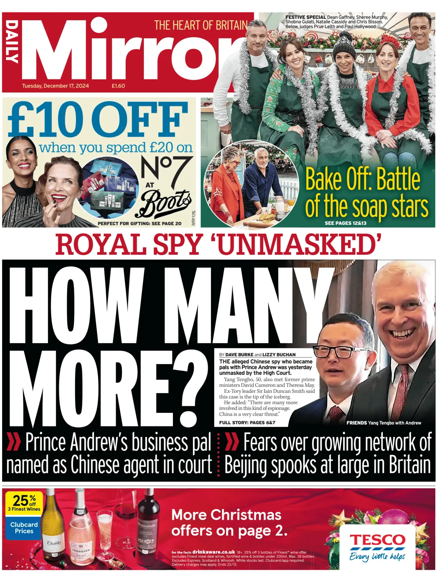 Prima-pagina-Daily Mirror-edizione-di-oggi-17-12-2024